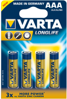 Varta 4103 Longlife Extra, AAA, LR03, Batterien 4er Pack