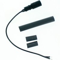 R2 Rubber Speaker Receptacle with Pins and 6" Flat Cord