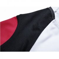 Kurzarm Shirt AUS weiß / schwarz / rot - Frauen - XS Damen