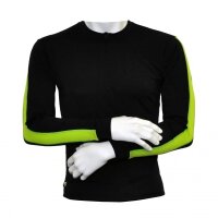 Langarm Shirt Finish-Line schwarz / grün Männer